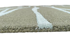 Allover Wave Pattern Wool Rug Oakmoss Green