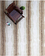 Antelope Hand Tufted Wool Area Rug Beige