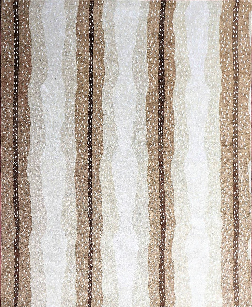 Antelope Hand Tufted Wool Area Rug Beige