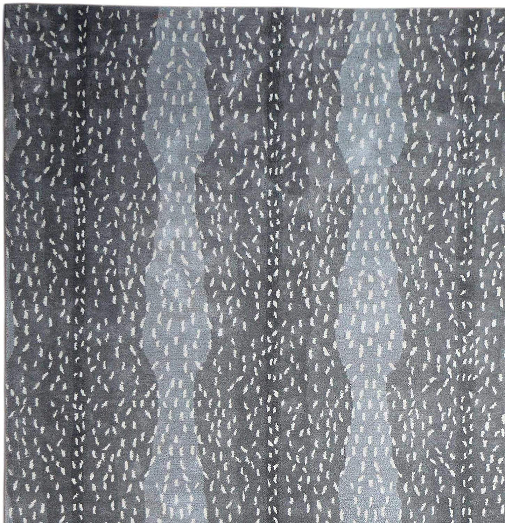 Antelope Hand Tufted Wool Area Rug Grey