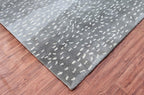 Antelope Hand Tufted Wool Area Rug Grey