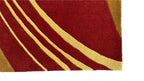 Aurora Abstract Swirl Hand Tufted Wool Rug Red