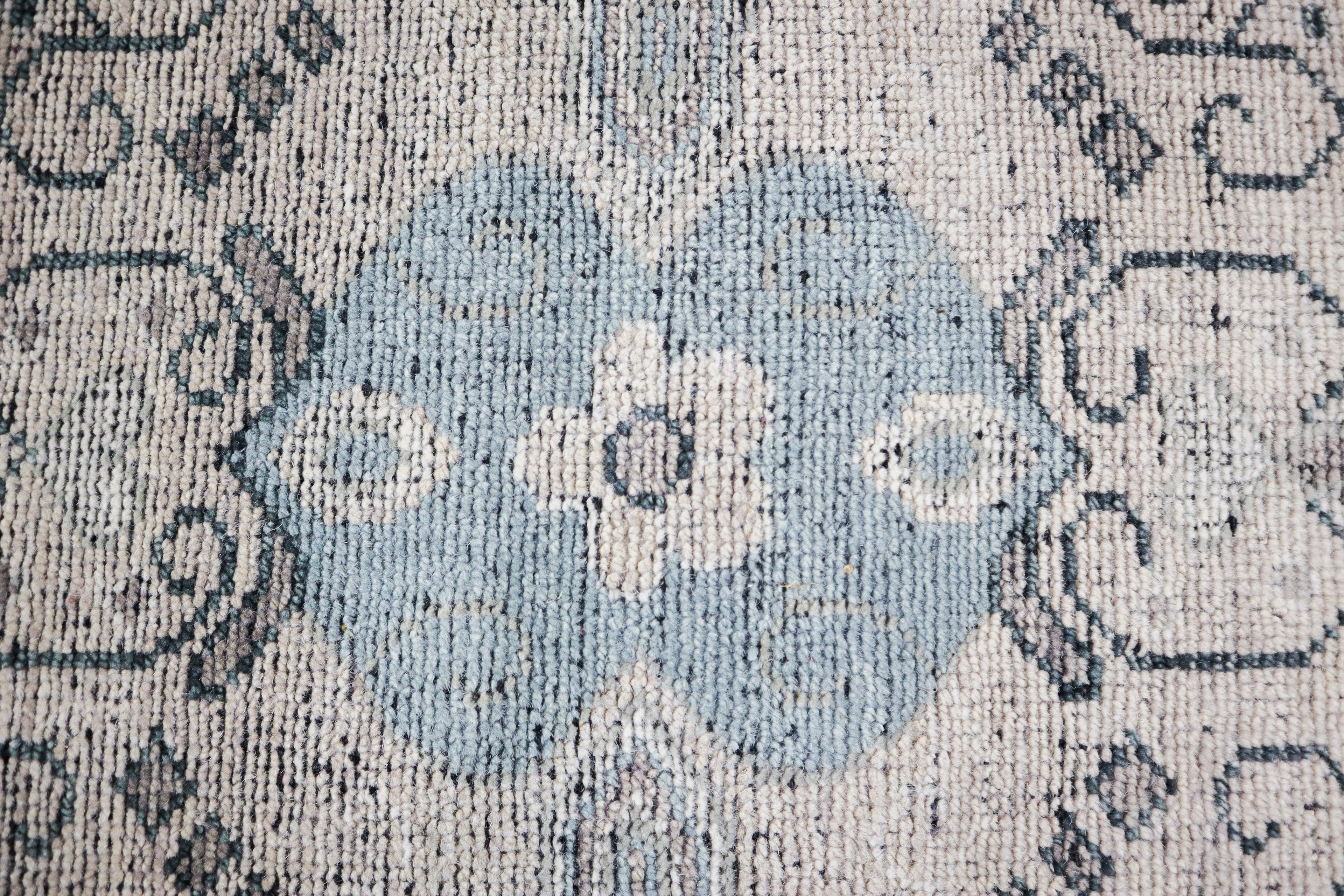 Baatha Hand Knotted Wool Rug Beige