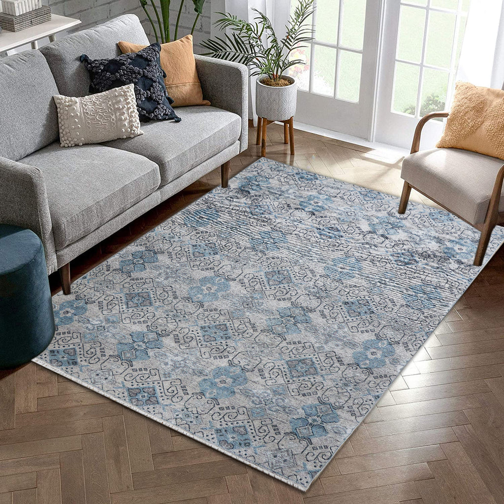 Baatha Hand Knotted Wool Rug Beige