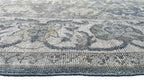 Beena Hand Knotted Wool Rug Dark Teal Grey