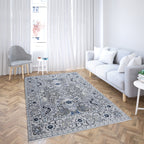 Beena Hand Knotted Wool Rug Grey