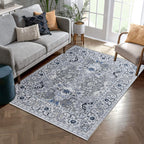 Beena Hand Knotted Wool Rug Grey