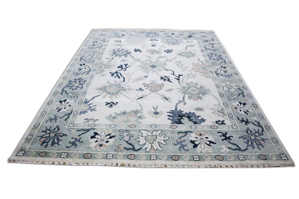 Billie Hand Knotted Wool Rug Ivory