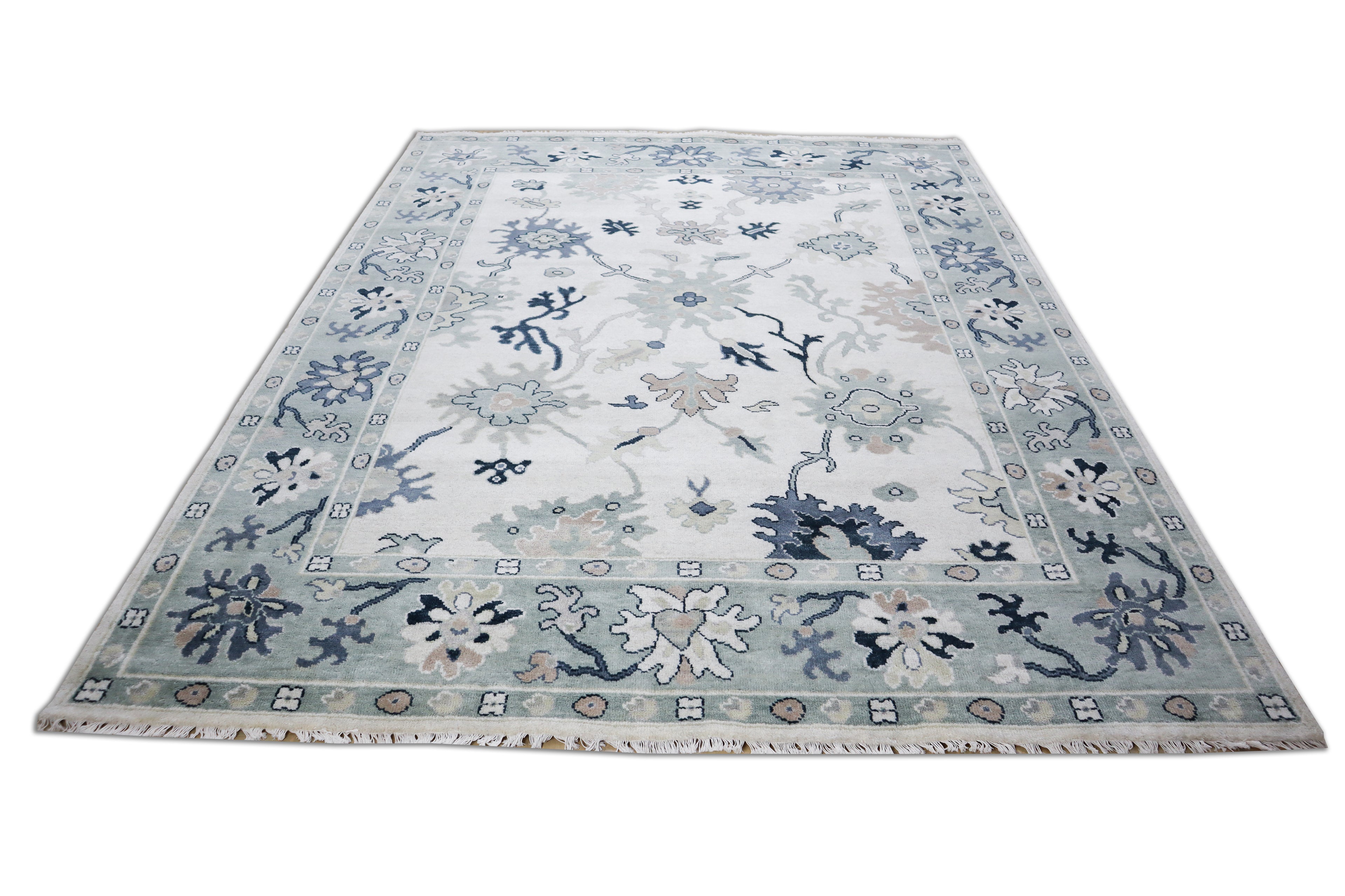 Billie Hand Knotted Wool Rug Ivory