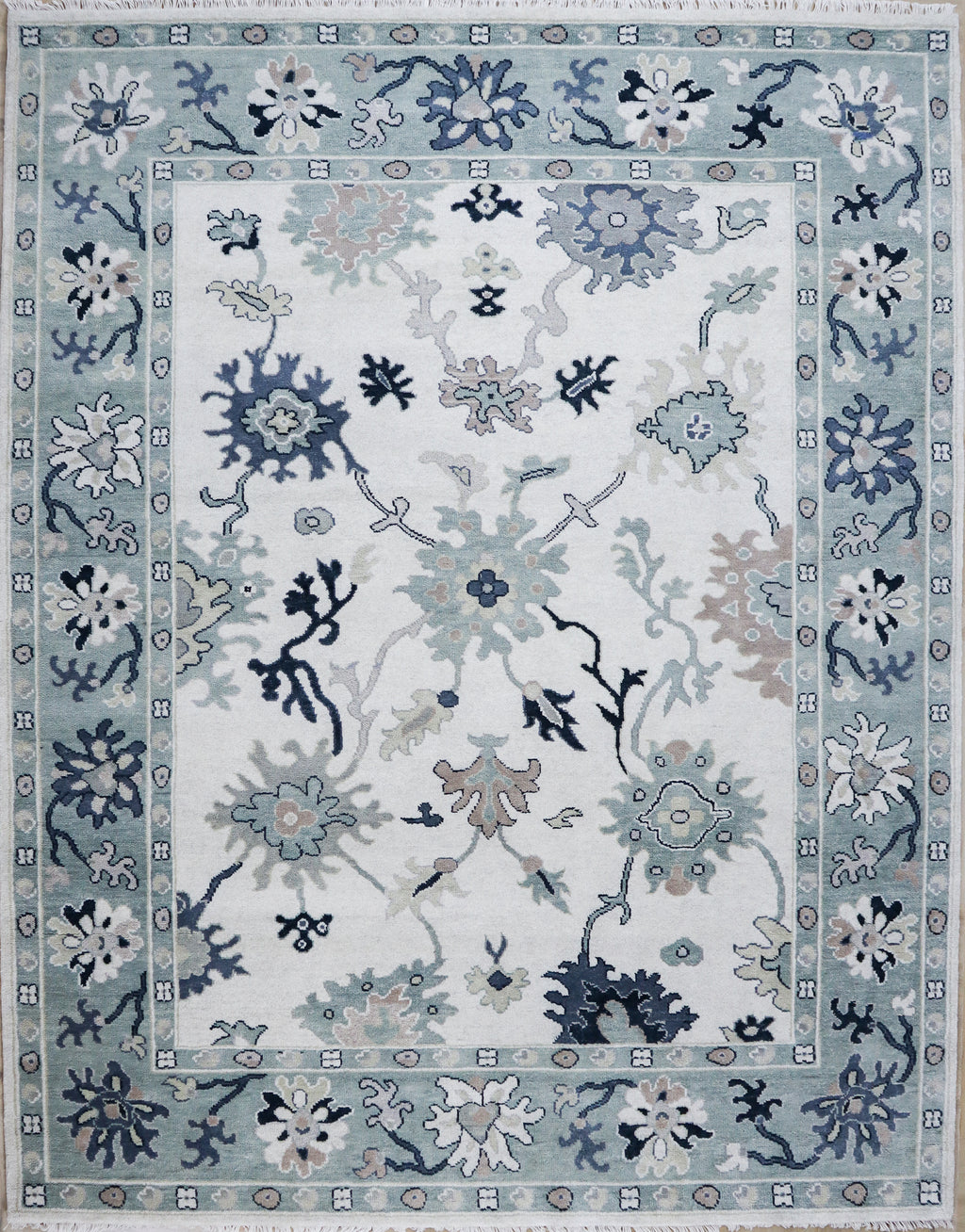 Billie Hand Knotted Wool Rug Ivory
