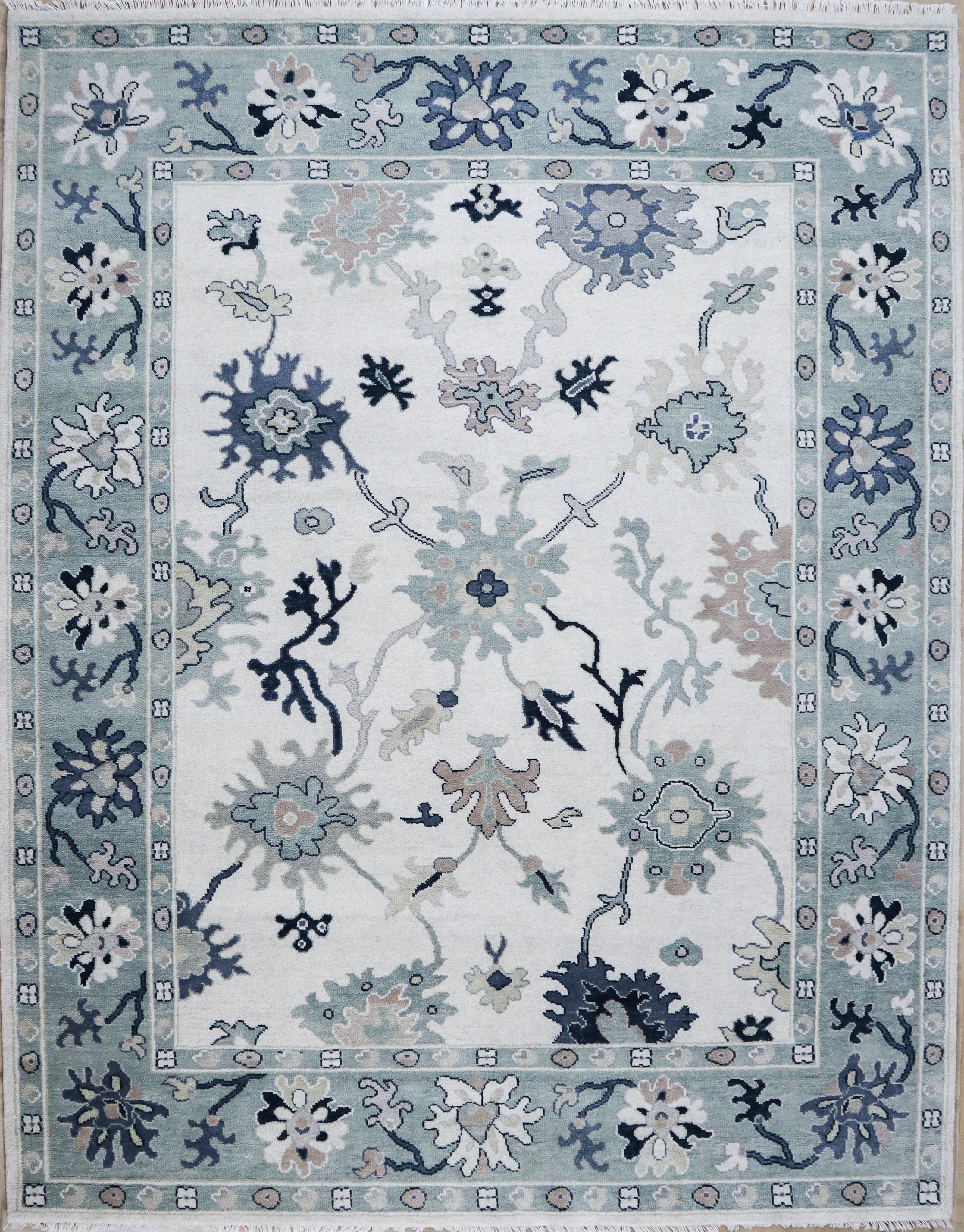 Billie Hand Knotted Wool Rug Ivory