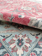 Blossom Hand Knotted Area Rug Red