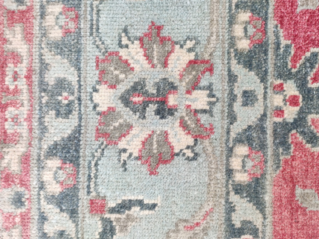 Blossom Hand Knotted Area Rug Red
