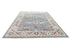 Blossom Hand Knotted Area Rug Slate Blue