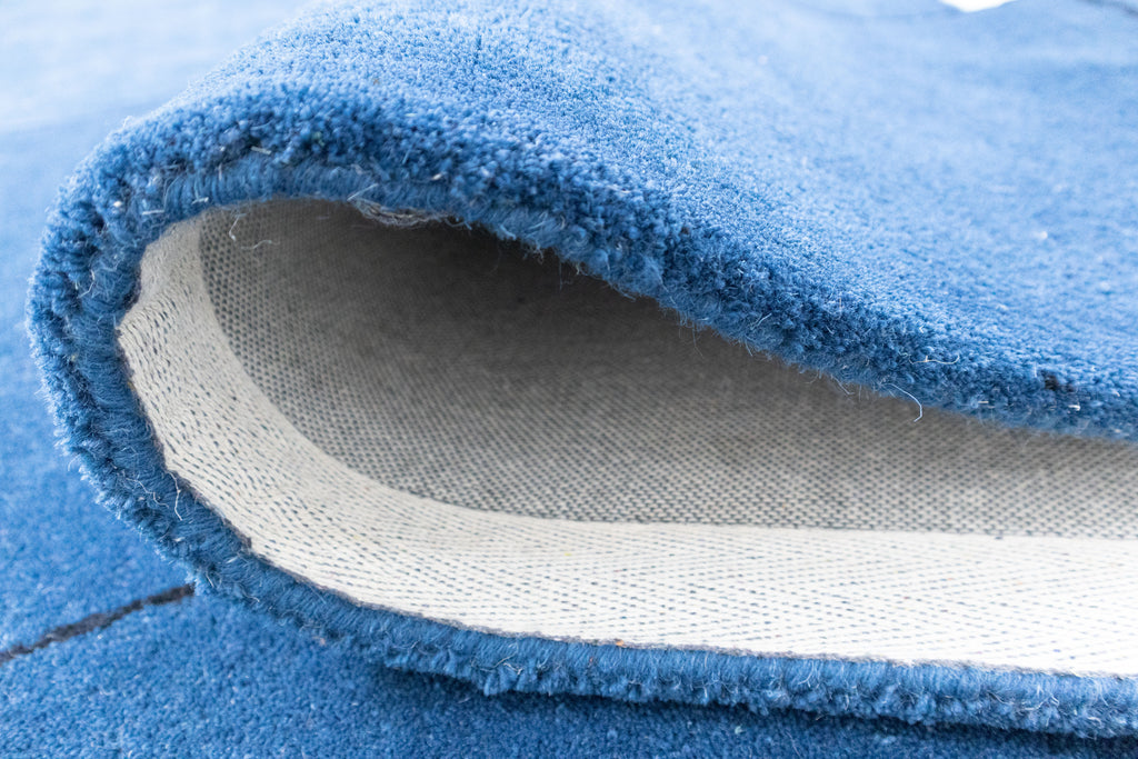 Blue Fantasy Hand Tufted Wool Rug