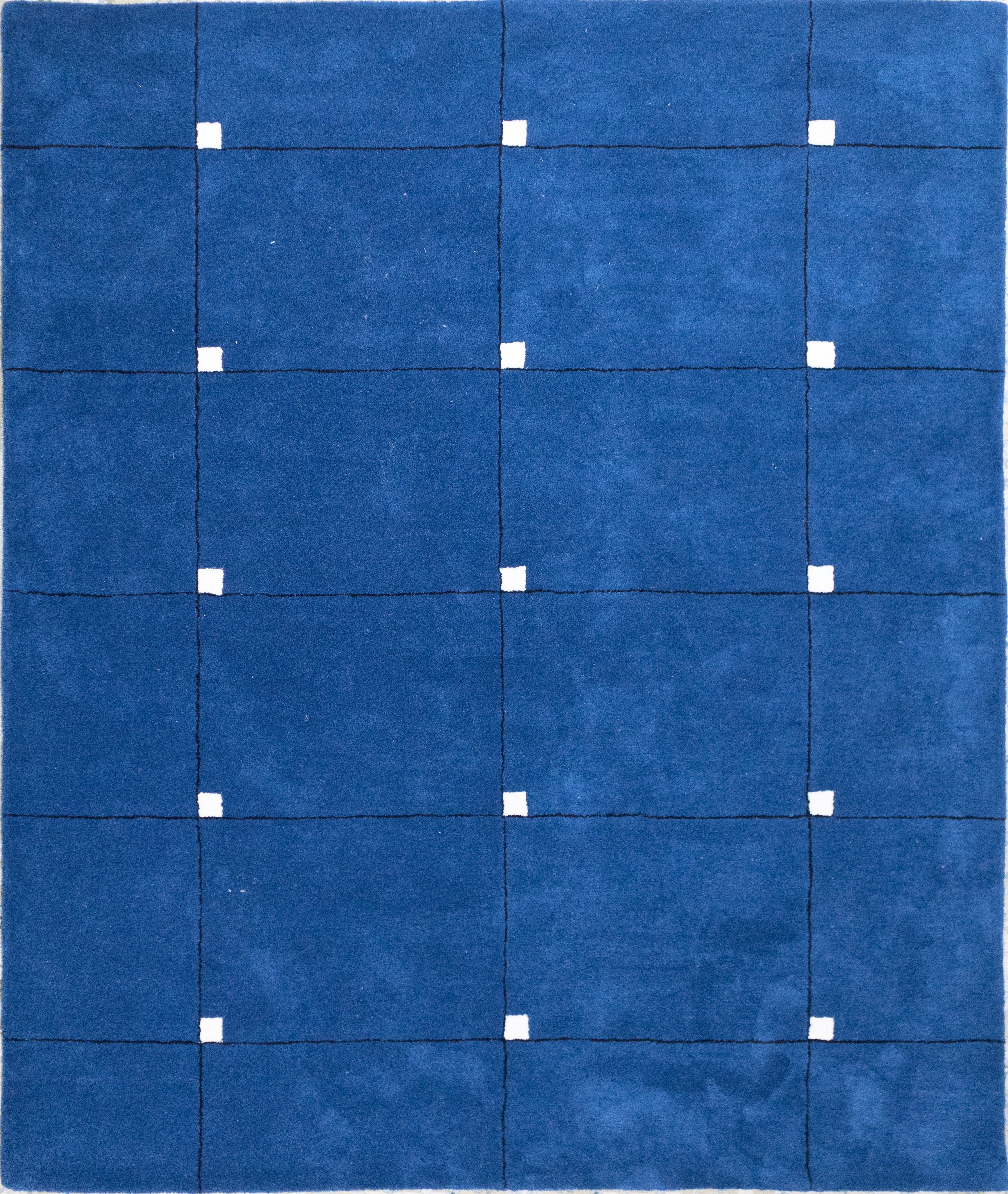 Blue Fantasy Hand Tufted Wool Rug
