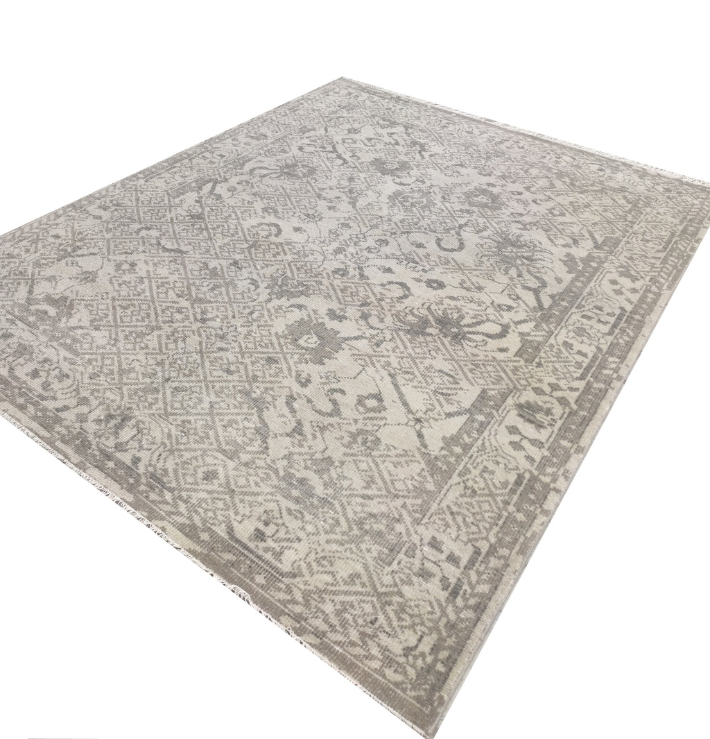 Bollen Hand Knotted Wool Rug Beige