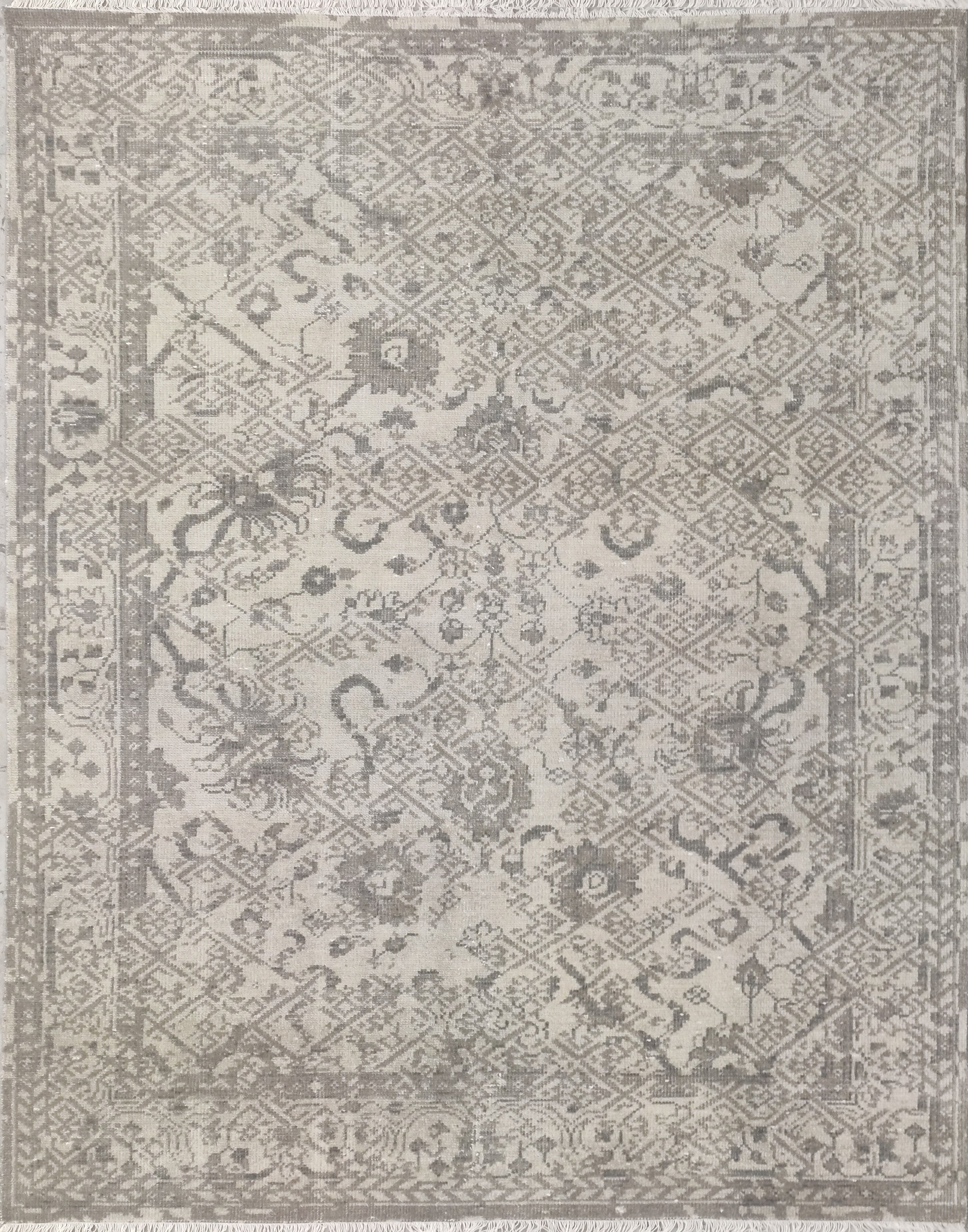 Bollen Hand Knotted Wool Rug Beige