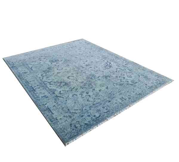 Bollen Hand Knotted Wool Rug Blue