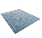 Bollen Hand Knotted Wool Rug Blue