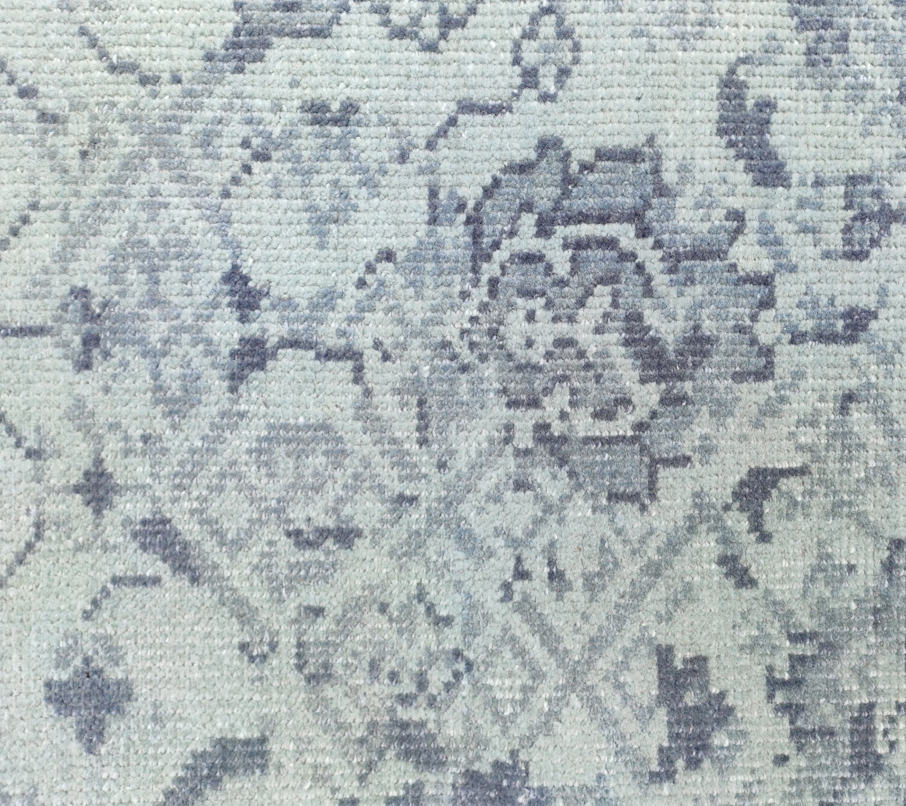 Bollen Hand Knotted Wool Rug Blue