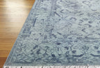 Bollen Hand Knotted Wool Rug Blue