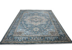 Cala Hand Knotted Wool Area Rug Blue