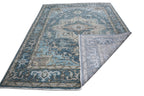 Cala Hand Knotted Wool Area Rug Blue