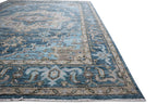 Cala Hand Knotted Wool Area Rug Blue
