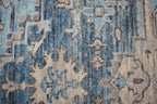 Cala Hand Knotted Wool Area Rug Blue