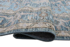 Cala Hand Knotted Wool Area Rug Blue