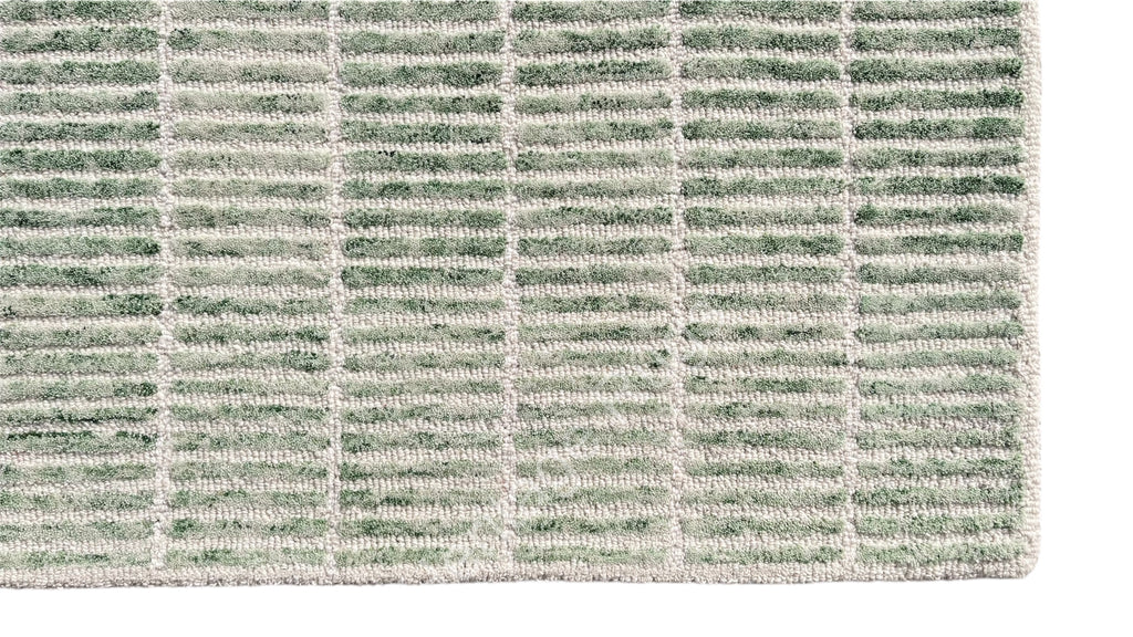 Capitola Hand Tufted Wool Rug Light Green