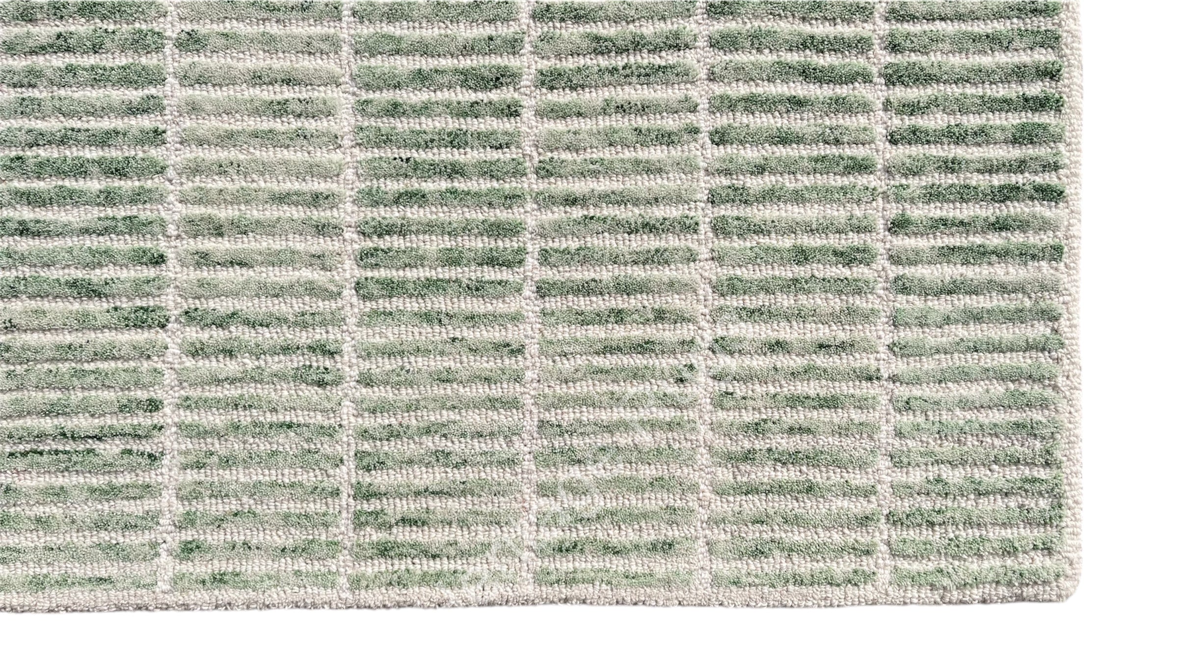 Capitola Hand Tufted Wool Rug Light Green