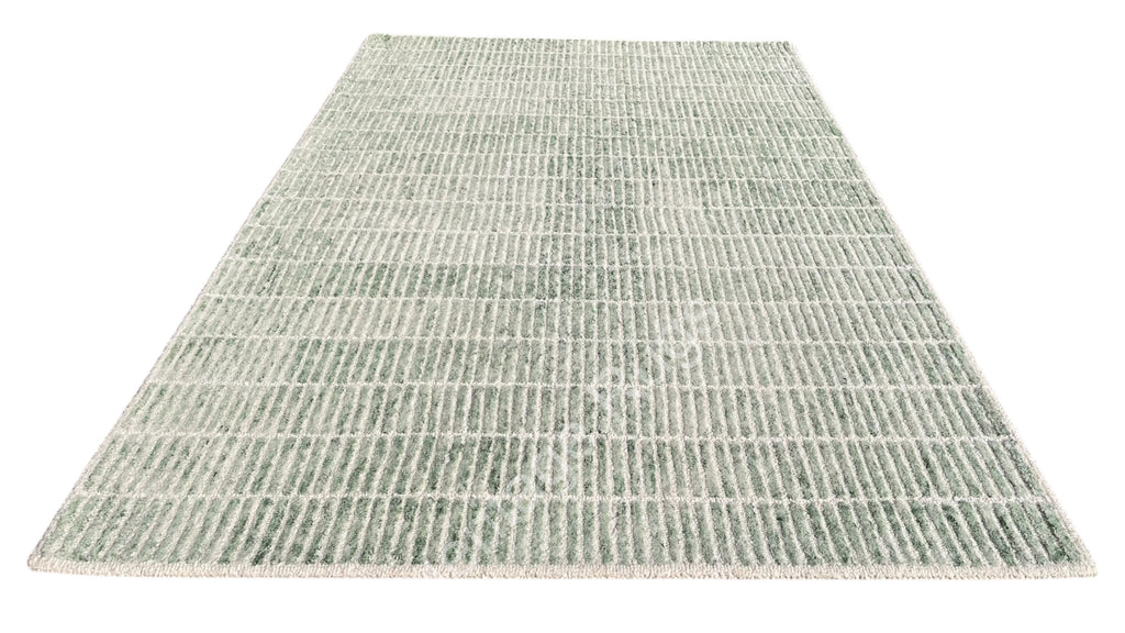 Capitola Hand Tufted Wool Rug Light Green
