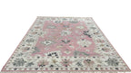 Charcoal Pink Hand Knotted Wool Rug