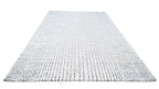Clean White Graduated Polka Dot Hand Tufted Wool Rug