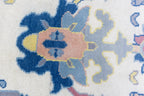 Craftsman Oushak Hand Knotted Wool Rug Blue