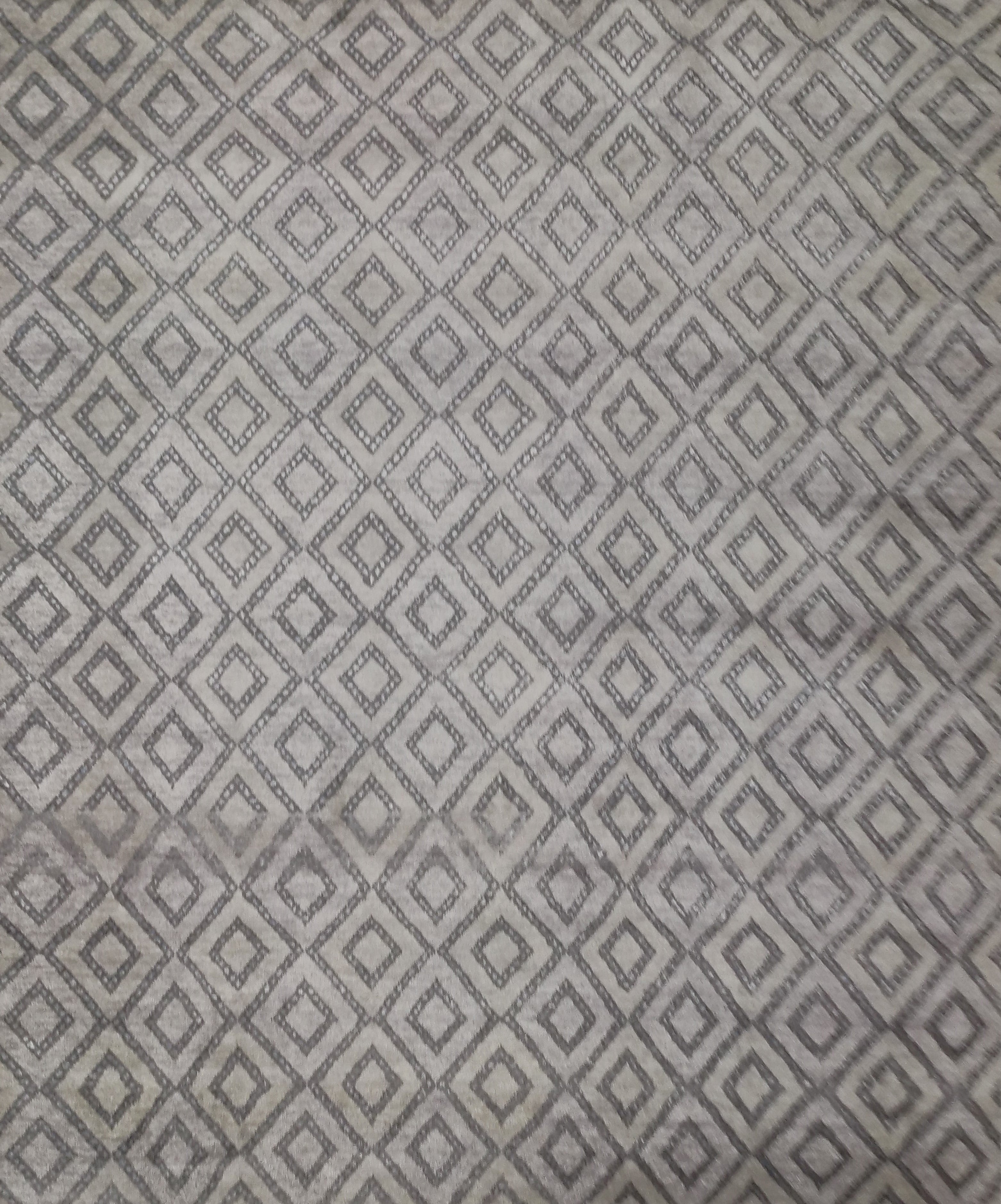Davey Moroccan Style Hand Knotted Wool Rug Ivory
