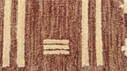 Brown Tribal Southwest Rug | Geometric Striped Wool Rug