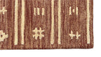 Brown Tribal Southwest Rug | Geometric Striped Wool Rug