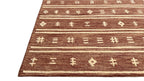 Brown Tribal Southwest Rug | Geometric Striped Wool Rug