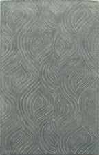 Faux Bois Hand Tufted Wool Viscose Rug Sage Green