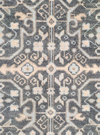 Freja Hand Knotted Wool Rug Grey Blue