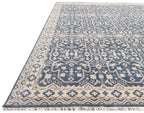 Freja Hand Knotted Wool Rug Grey Blue
