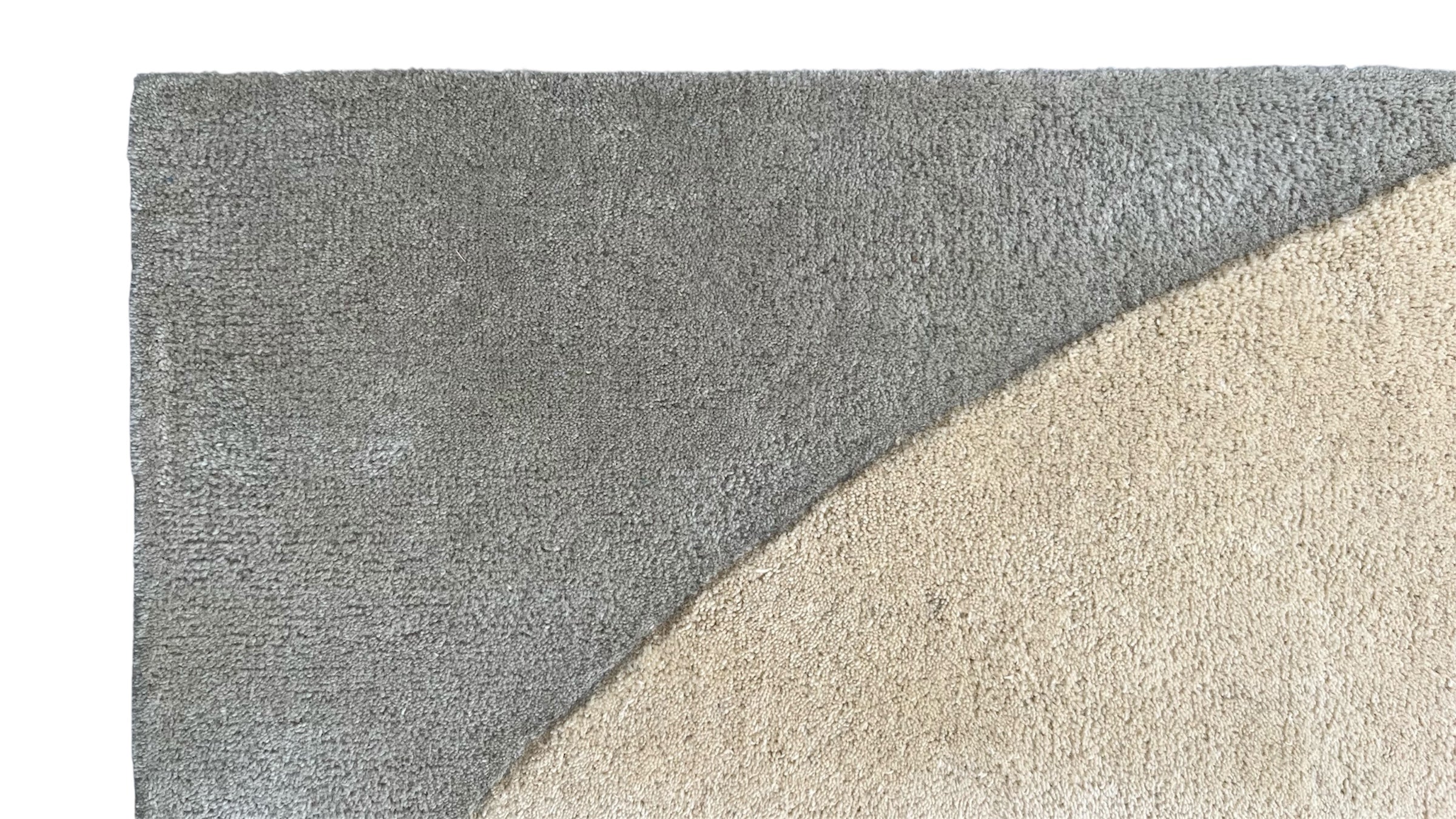 Geo Irregular Abstract Hand Tufted Wool Rug Beige