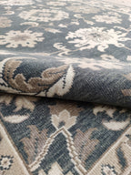 Harlequin Traditional Hand Knotted Wool Rug Grey
