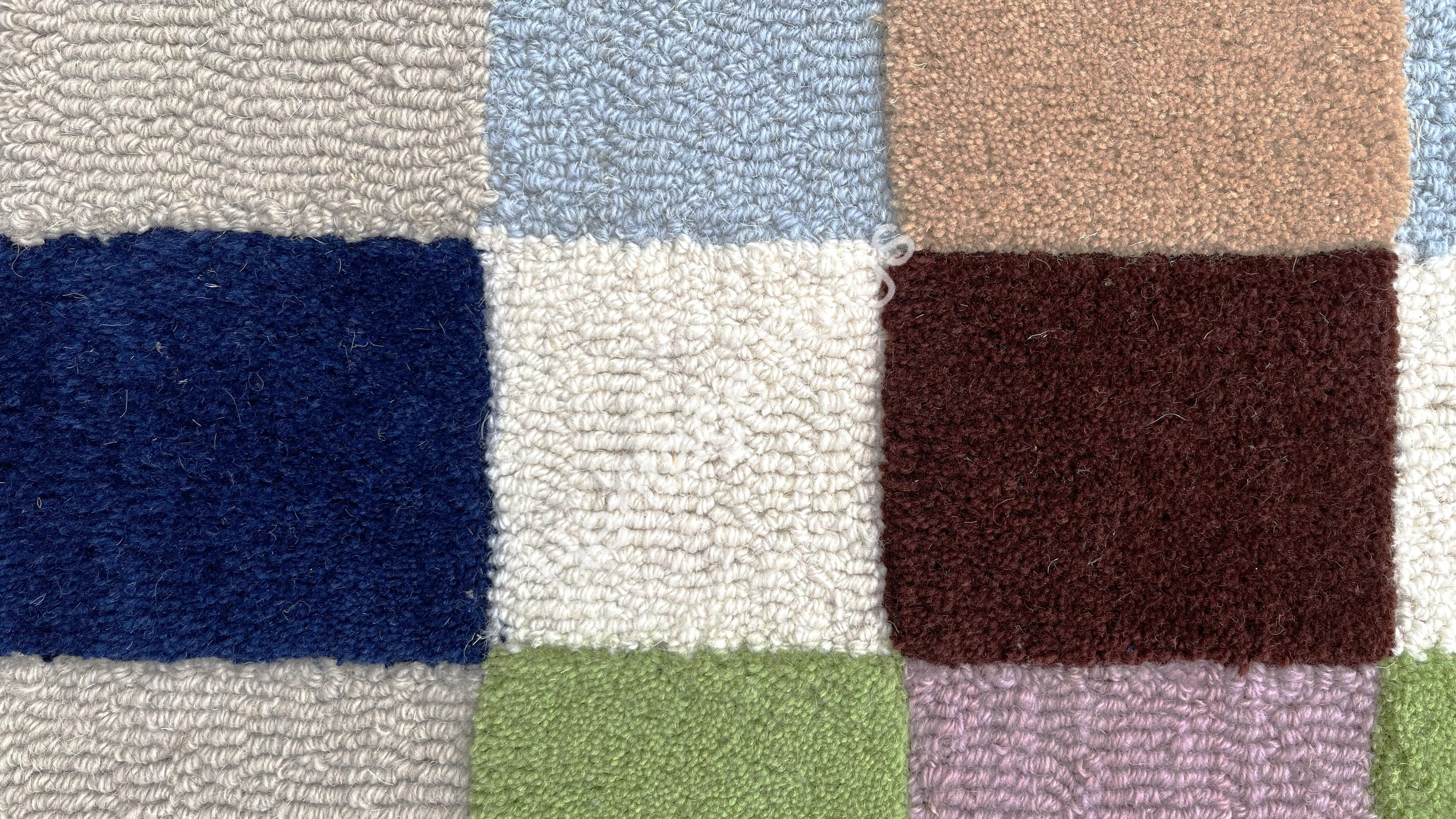 Haxton Plaid Hand Tufted Wool Rug Multicolor