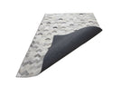 Herringbone Leather Hide Rug Ivory Grey Multicolor