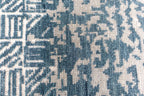 Tidal Cipher – Teal Blue & Misty Blue Hand-Knotted Wool Rug