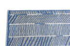 Striata Blue & Ivory Hand-Knotted Wool Rug | Modern Linear Geometric Area Rug